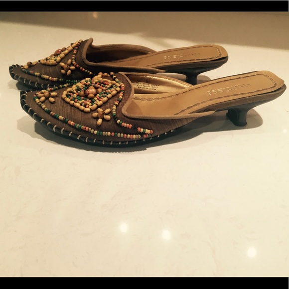 Matisse Retro slippers on beaded low heal - Picture 3 of 5